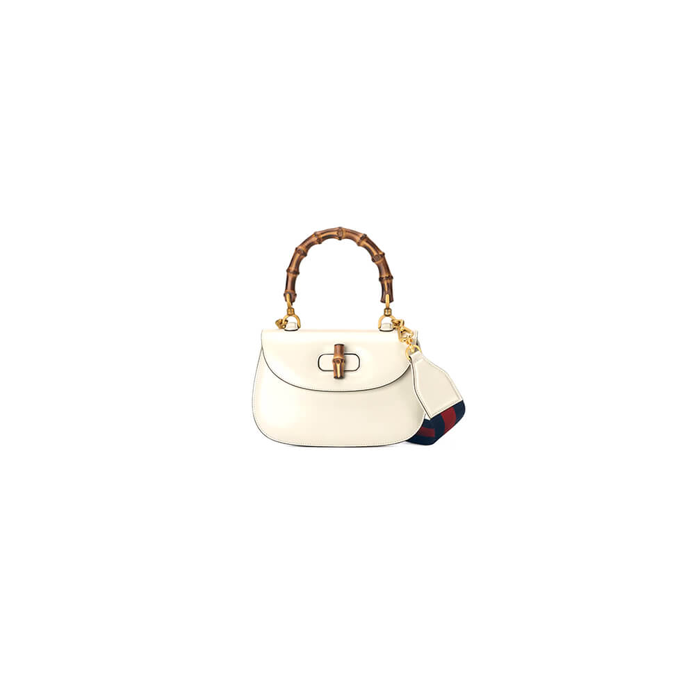 GUCCI BAMBOO 1947 JUMBO GG SMALL TOP HANDLE BAG
